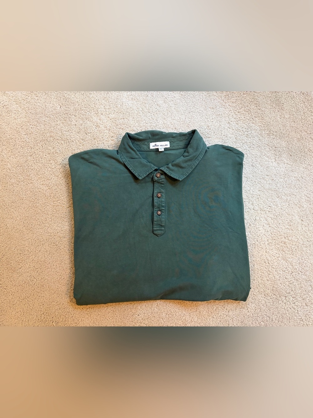 Peter Millar Pima Cotton Long Sleeve Polo Size XL
